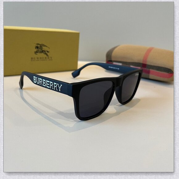Burberry Black & Blue Square Sunglasses main image 11